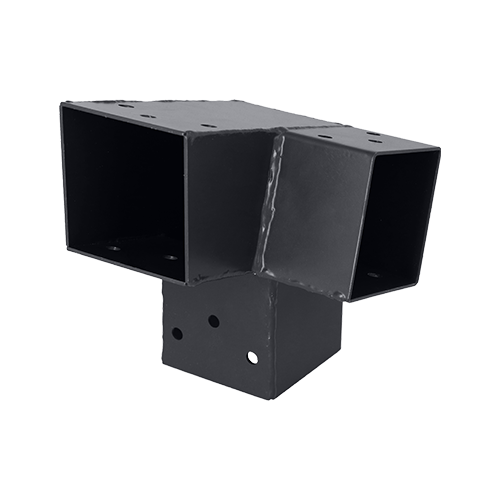 Suki connecteur 71 x 71 mm angle 105° 3D (droite) pour poteau bois 70 x 70 mm