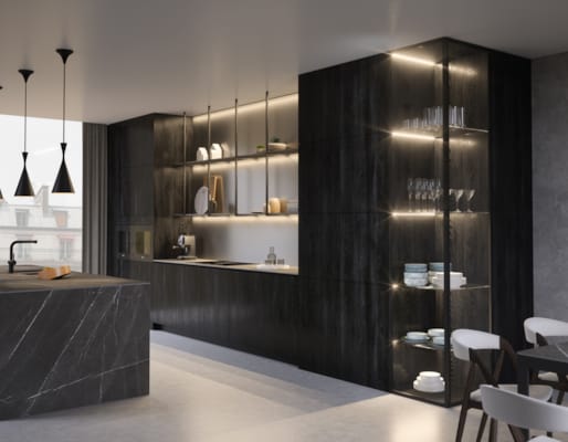 Panneau mélaminé K534 AD Charcoal Arvadonna Chestnut - 2800 x 2070 x 18 mm