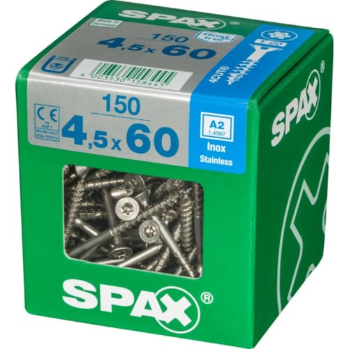 SPAX vis T-STAR+ A2 inox - 4,5x60 XL (bte 150 pces)