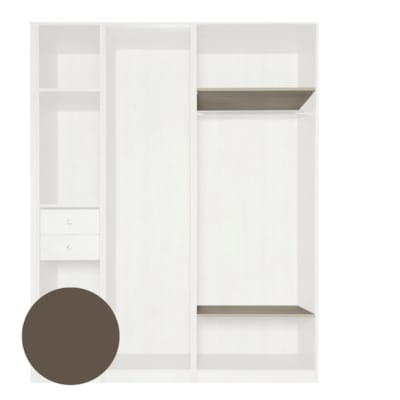 MOKI ESPACE tablettes mobiles latté 750 mm - 2 pc