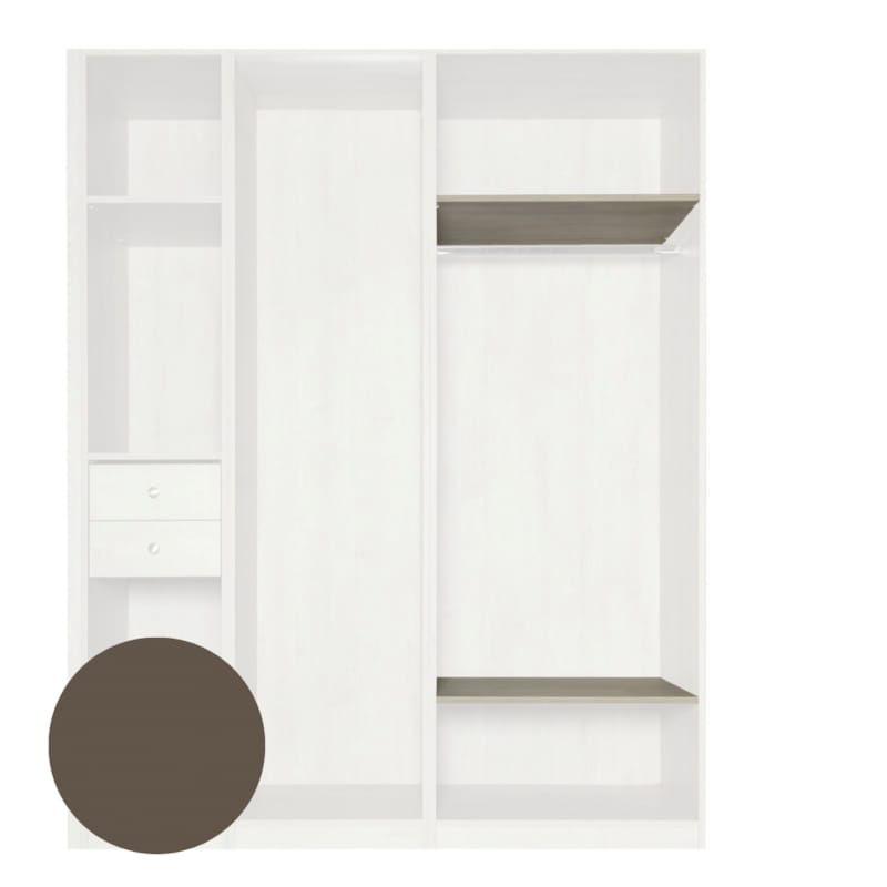 MOKI ESPACE tablettes mobiles latté 750 mm - 2 pc