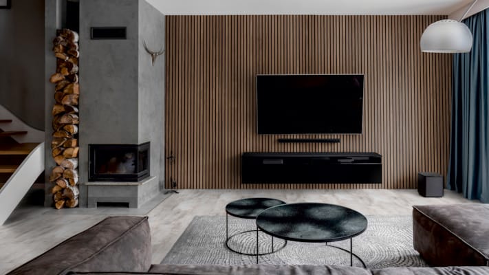 Lambris acoustique Ter Hürne SilentDesign noyer trent nature 1 face - 21 x 520 x 2400 mm