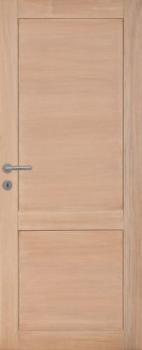Porte plaquée chêne 2 panneaux droits modernes 67 - 2015 x 630 mm