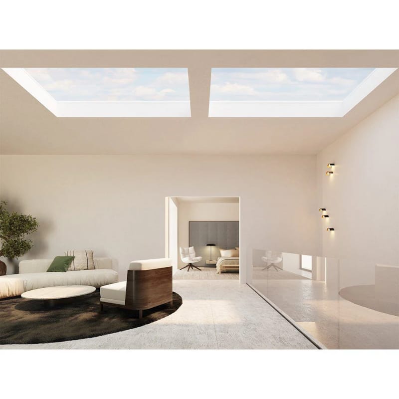 Coupole plate Iwindow 2 - Modèle fixe clair + costière