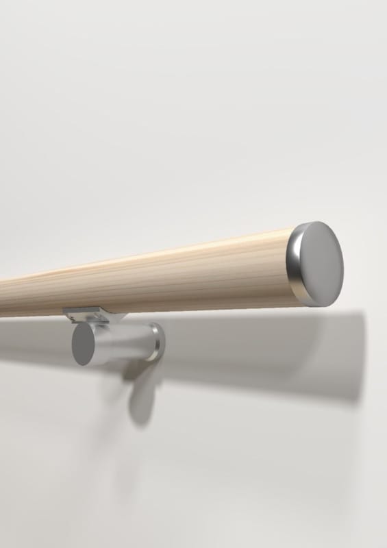 R36 - Kit rampe Rondo - Main courante - Sapin 40 mm x 3m