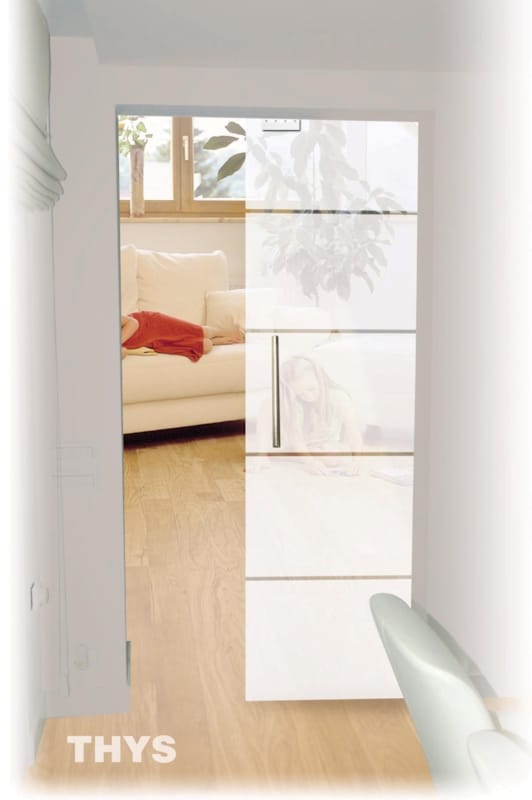 Thys porte Thytan - Coulissante - Verre design 1510 - 2150 x 930 mm
