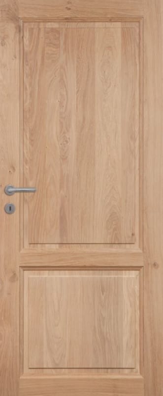 Porte massive rustique chene 2 panneaux 07 2015 x 730 mm