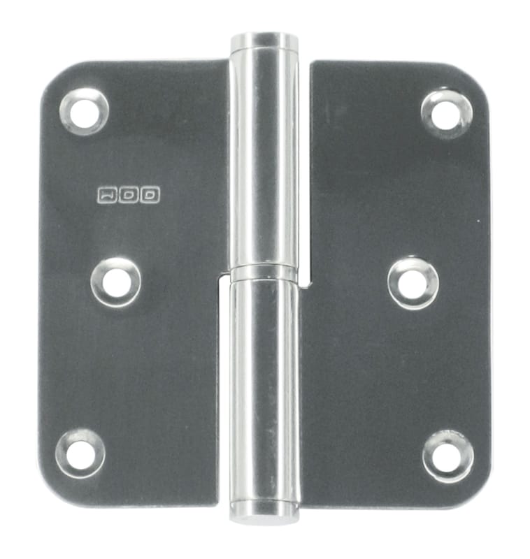 Paumelle - Chrome 80 x 80 - Droite