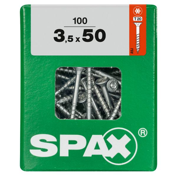 SPAX vis T-STAR+ WIROX - 3,5x50 L (boite 100 pces)