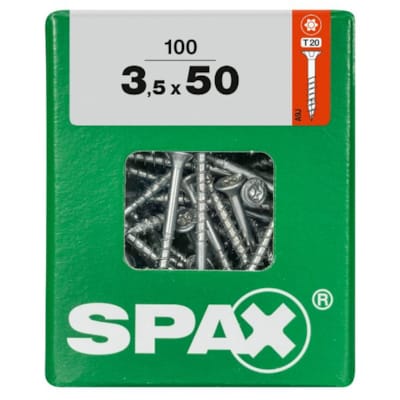 SPAX vis T-STAR+ WIROX - 3,5x50 L (boite 100 pces)