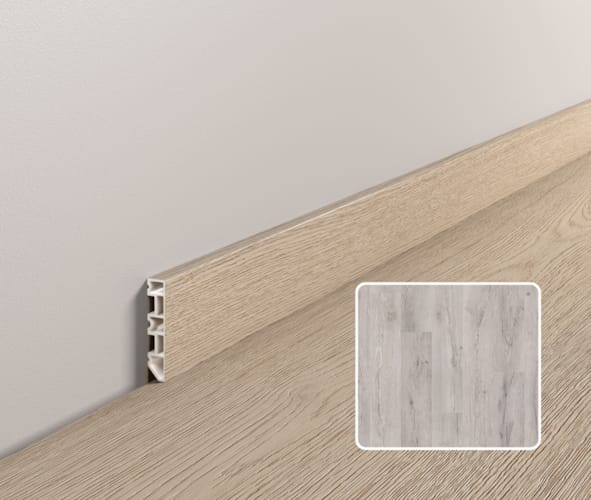 Plinthe moderne Coretec ESSENTIALS - Wind River Oak - 38606 - 13 x 58 x 2400 mm