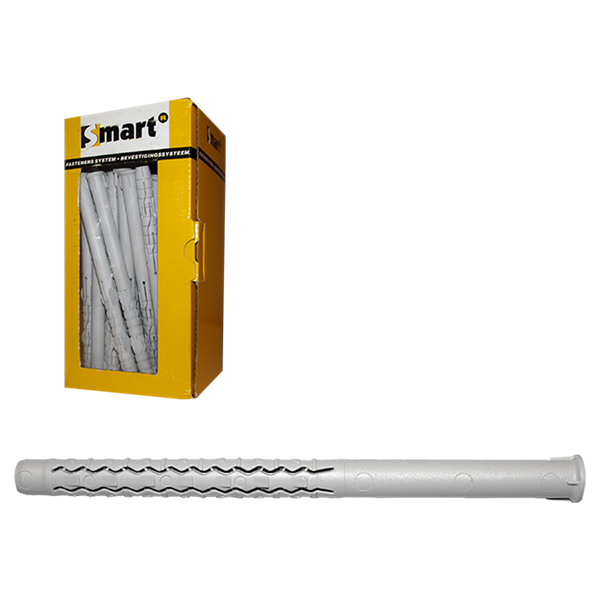 Cheville SMART nylon zone expansible longue - Ø8 x 100 (boite 25 pces)