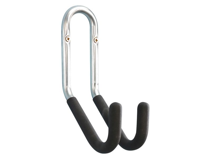 Crochet double pour vélo gainé - Diam 20 cm