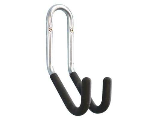 Crochet double pour vélo gainé - Diam 20 cm