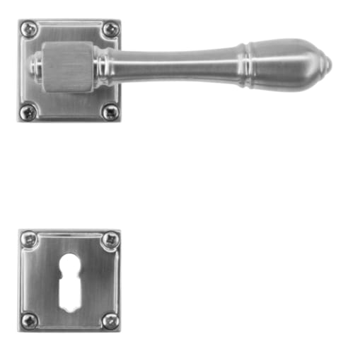 Poignée de porte Carrée Satiné - R+E