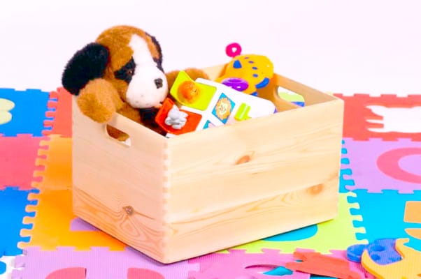 Caisse de rangement pin 40x30x24 cm