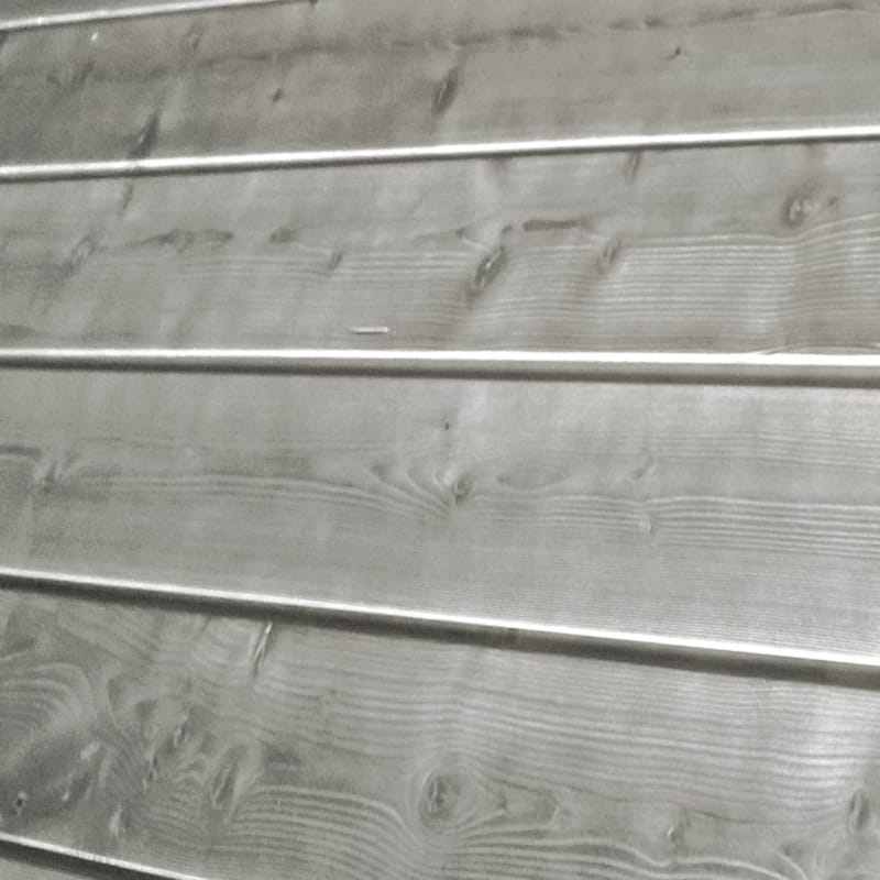 Bardage sapin autoclavé - Gris silver - 21 x 125 x 3900 mm