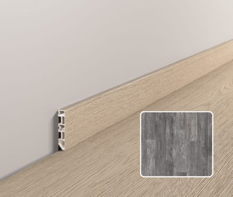 Plinthe moderne Coretec ESSENTIALS - Greystone Contempo Oak - 3634 - 13 x 58 x 2400 mm