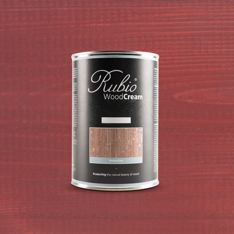 Rubio WoodCream Protection Extérieure Swedish Red   - 1 L