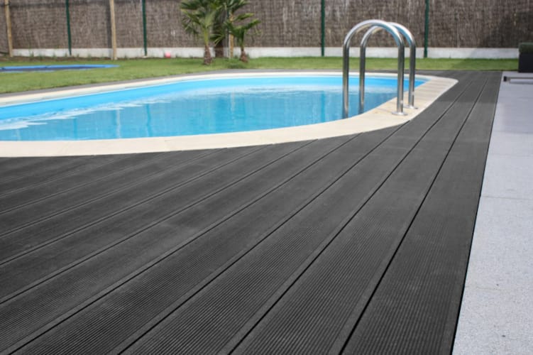 Duofuse planche alvéolaire noir graphite - 162 x 28 mm x 4 m