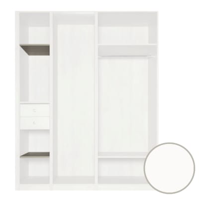 MOKI ESPACE tablettes mobiles blanches 400 mm - 2 pces