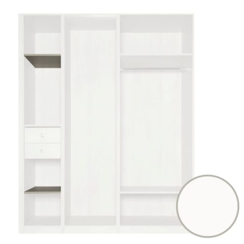 MOKI ESPACE tablettes mobiles blanches 400 mm - 2 pces