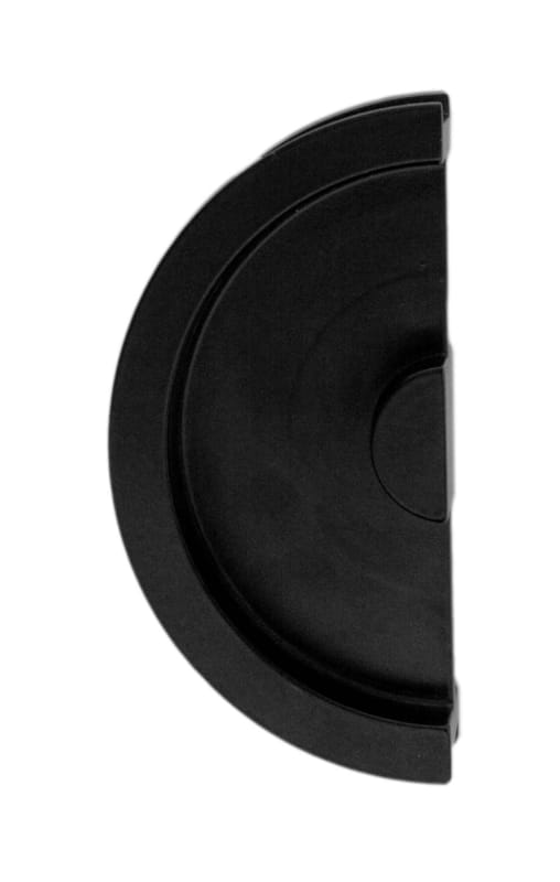 Coquille à encastrer HDD demi Lune Massif 40 mm Noir