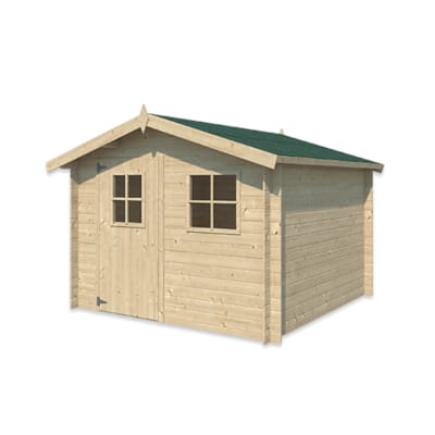 Chalet classique Luzern 19 mm - 265 x 265 cm + auvent 15 cm