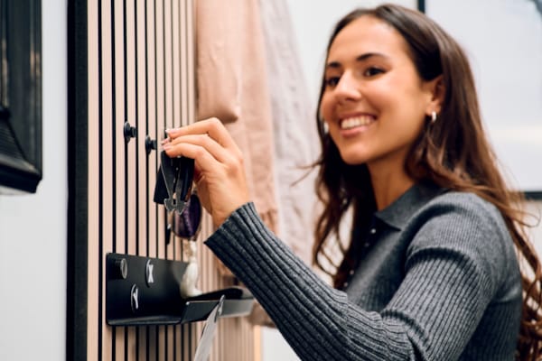 Ter Hürne SilentDesign LivingWall - Dolf - Bouton en plastique noir