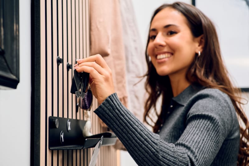 Ter Hürne SilentDesign LivingWall - Dolf - Bouton en plastique noir