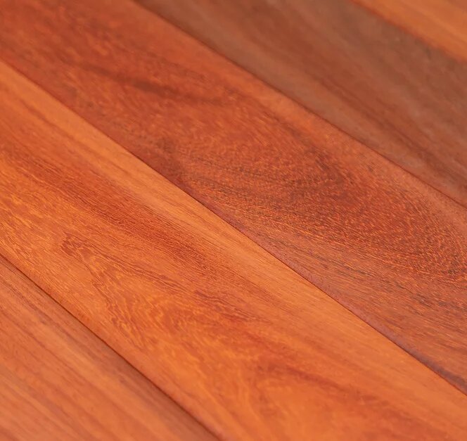 Bardage padouk rainuré-languetté - 14 x 145 (130 mm utile) x 1000 mm