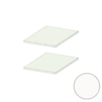 MOKI ESPACE tablettes mobiles blanches 400 mm - 2 pces