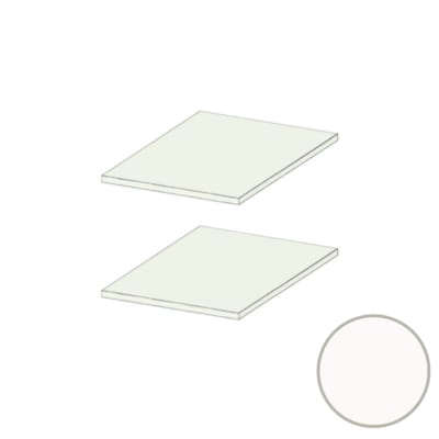 MOKI ESPACE tablettes mobiles blanches 400 mm - 2 pces