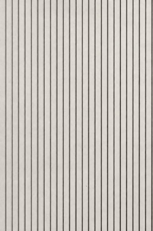Panneau mural Maestro Latt Matte Black avec 7 lattes Raw Concrete - 20 x 300 x 2770 mm