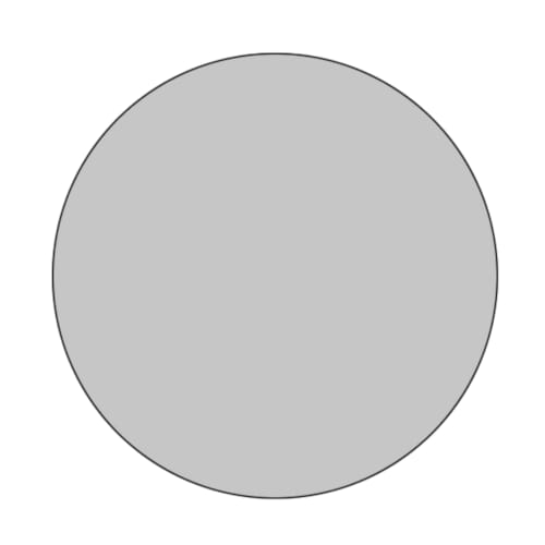 Verre gris Thys rond