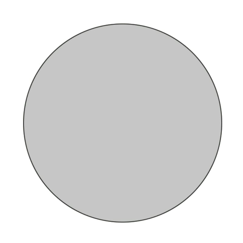 Verre gris Thys rond