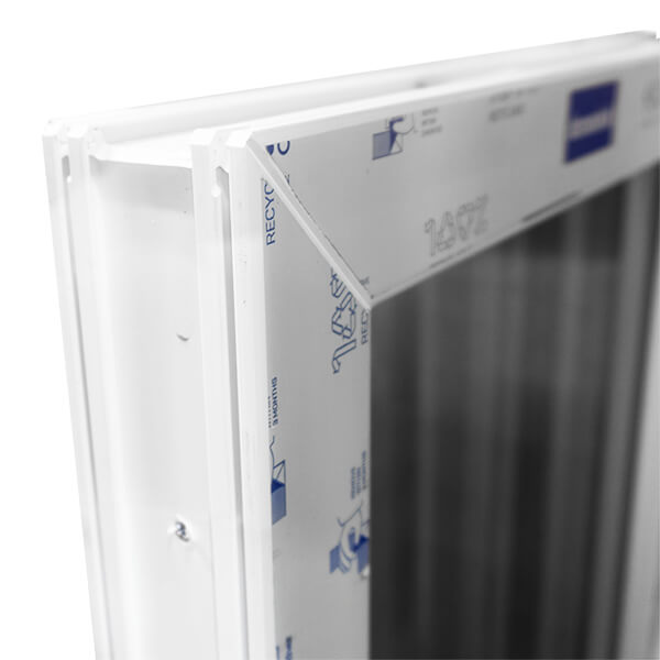 Châssis PVC K1,1 simple ouvrant droit oscillo-battant 1180 x 980 mm