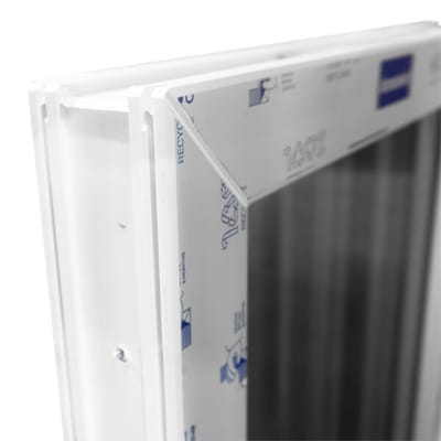 Châssis PVC K1,1 simple ouvrant droit oscillo-battant 1180 x 980 mm