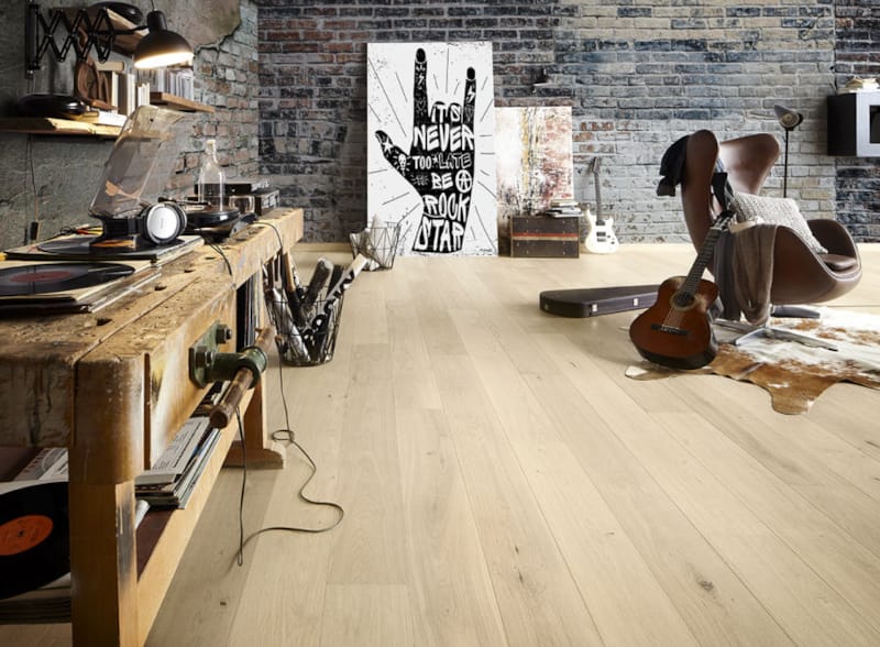 Parquet semi-massif Cabbani Pure - Chêne rustique huilé UV - 150 x 1190 x 10 mm