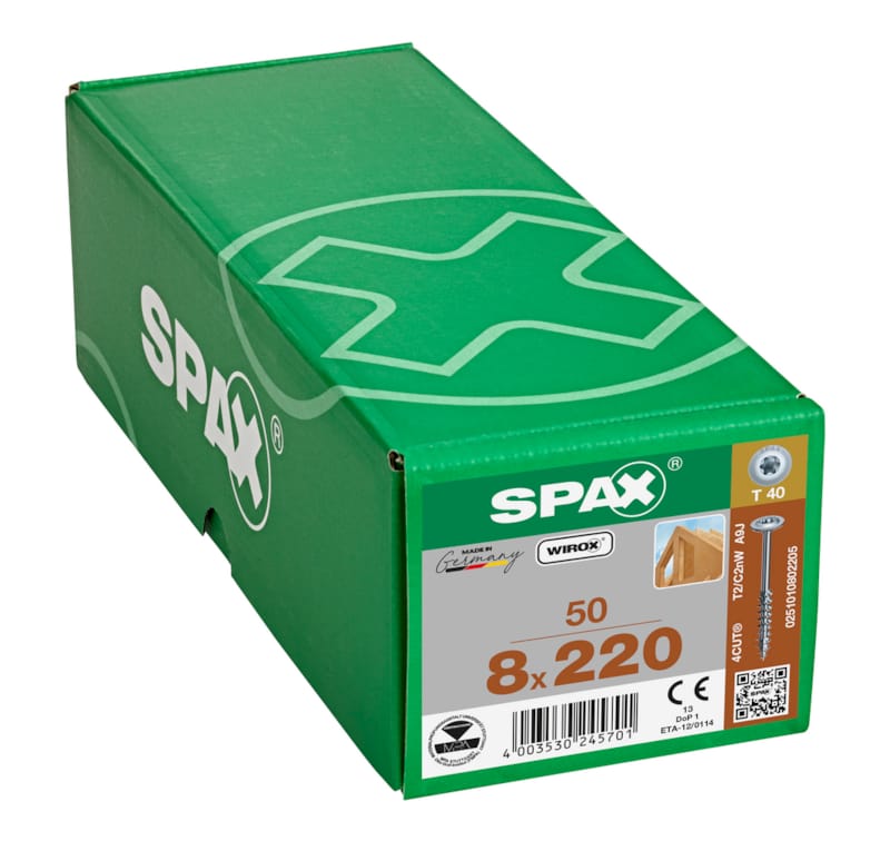 SPAX vis HI.FORCE WIROX - 8x220 (bte 50 pces)