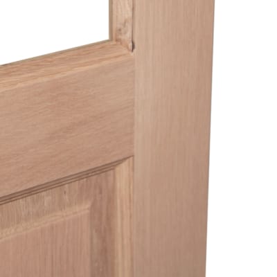 Porte plaquée chêne - Modèle 09 - 6 carreaux droits clair - 211,5 x 78 cm