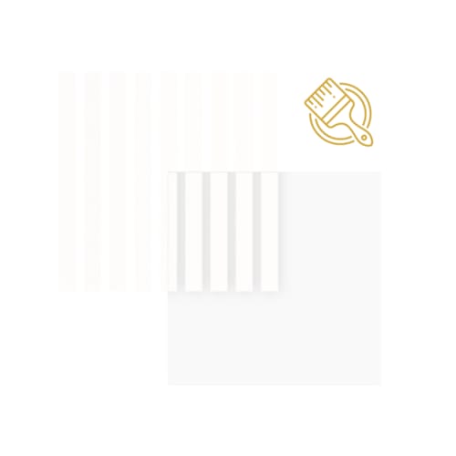 Panneau mural Maestro Latt White Paintable avec 7 lattes White Paintable - 20 x 300 x 2770