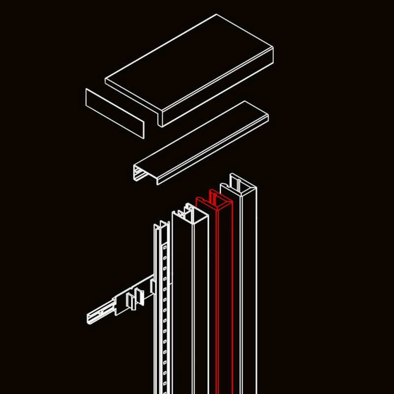 Profile Maestro Lynes MDF PEPPER OAK CA128 30x40x2700 mm