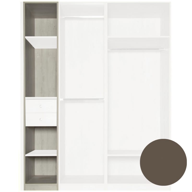 MOKI ESPACE meuble latté 2200 x 400 x 570 mm