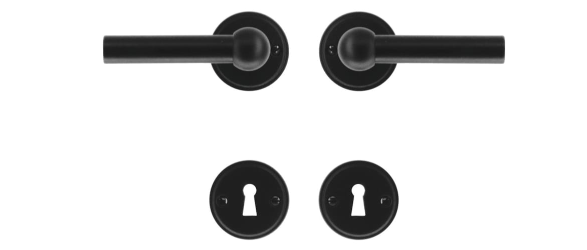 Poignée de porte Petana Noir - R+E