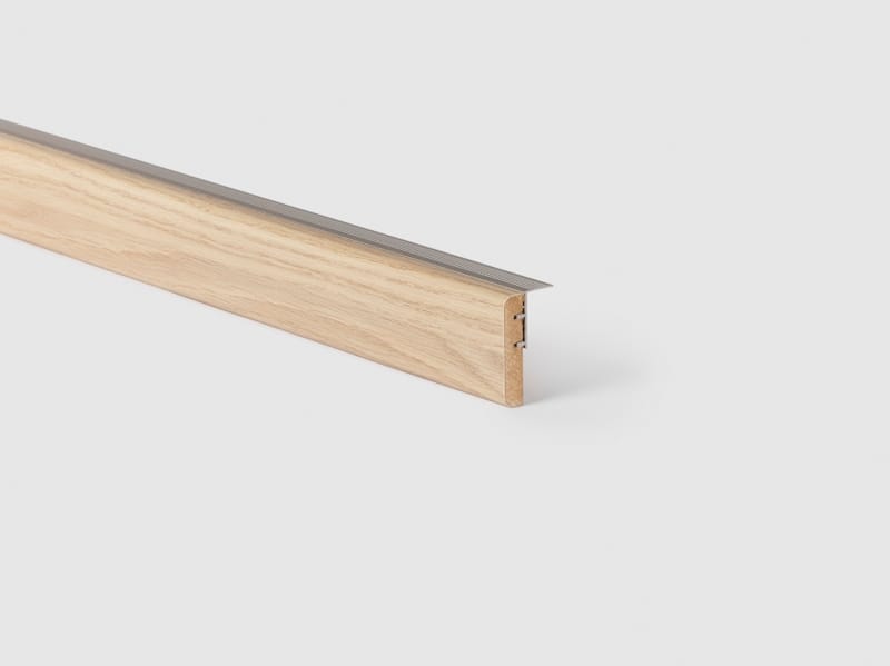 Nez de marche + profil Alu - Maestro Steps - Florida Oak 00110 12x56x1300 mm