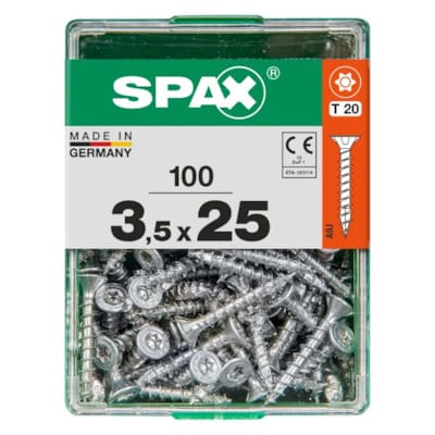 SPAX vis T-STAR+ WIROX - 3,5x25 M (boite 100 pces)