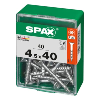 SPAX vis T-STAR+ WIROX - 4,5x40 M (boite 40 pces)