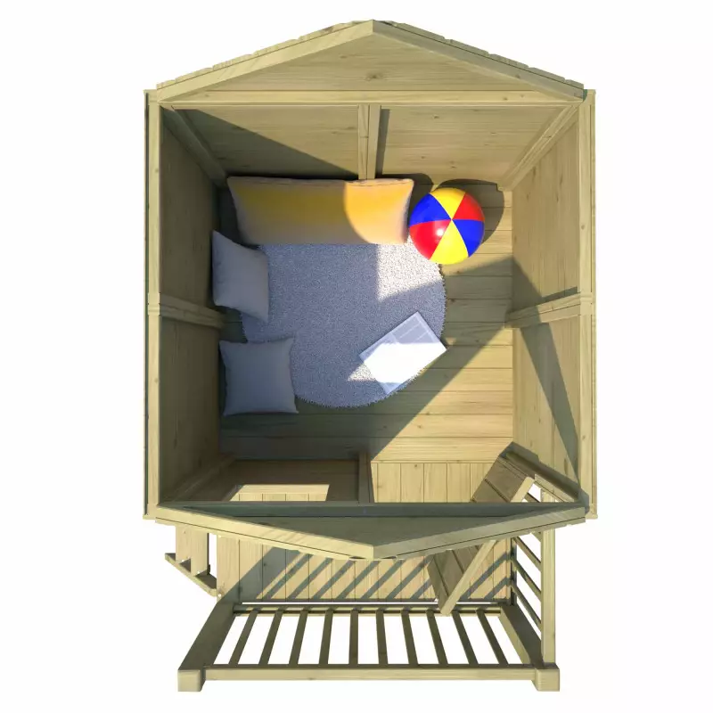 Maisonnette Winny - Bois traité - 1550 x 1750 x 2100 mm