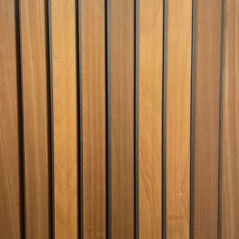 Bardage ayous thermo - Latte coins cassés - 20 x 42 x 2750 mm